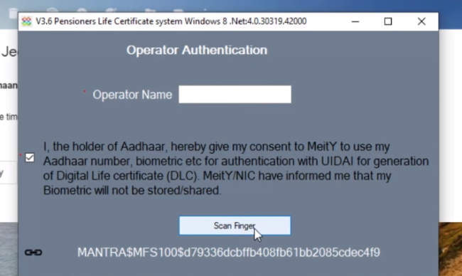 verify biometric for life certificate