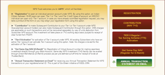 nps account online registration