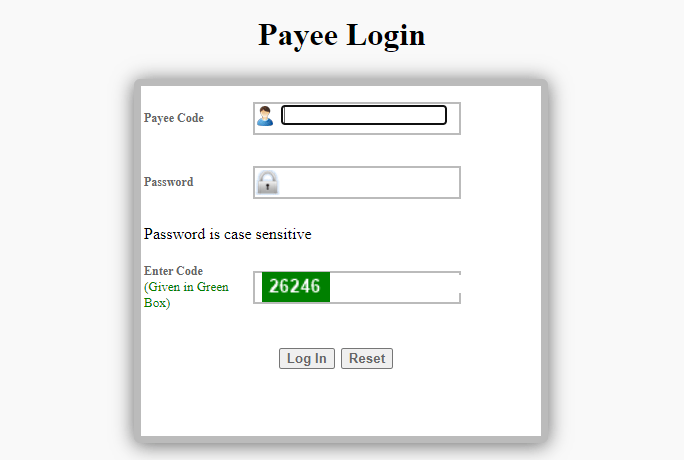 payee login