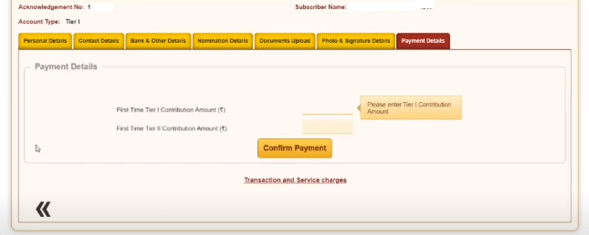 payment form