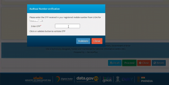 submit caste form