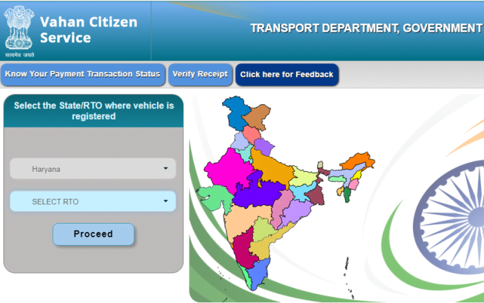 choose state rto option