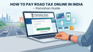 how to pay vehicle road tax online parivahen portal India