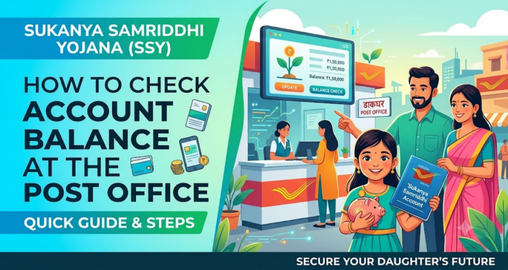 check sukanya samriddhi account balance in post office online