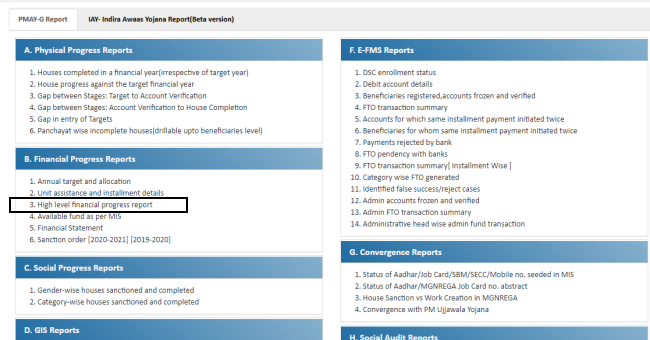 high level physical report pmay-g