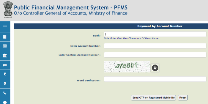 PM Awas Yojana Payment in PFMS Portal