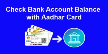 how to check bank balance through aadhar card online