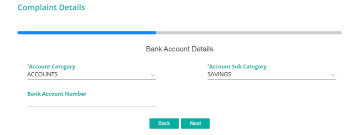 bank account details