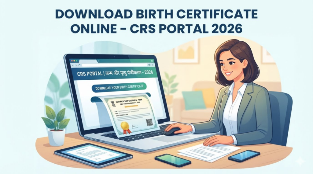How to download birth certificate online from CRS portal India