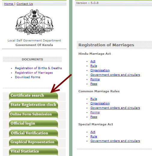 download marriage certificate kerala