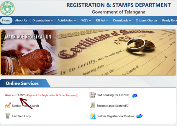 pay eChallan registration telangana