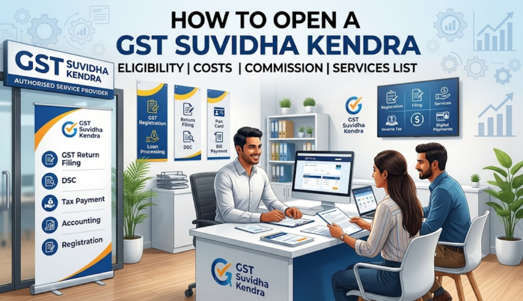 how to open GST Suvidha Kendra
