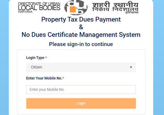 generate-property-tax-no-dues-certificate-in-haryana-schemes-of