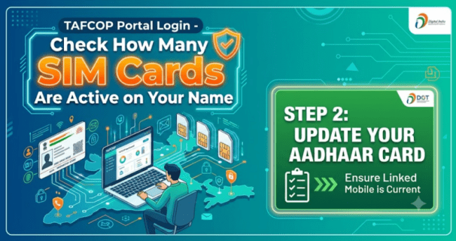 TAFCOP Portal Login - Check How Many SIM Cards Are Active on Your Name