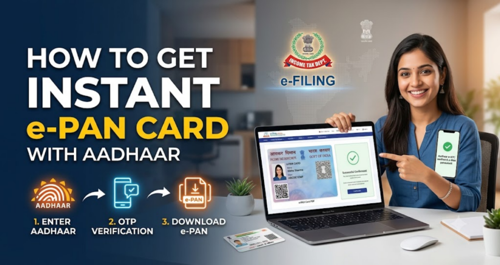 How to Get Instant e PAN Card with Aadhaar