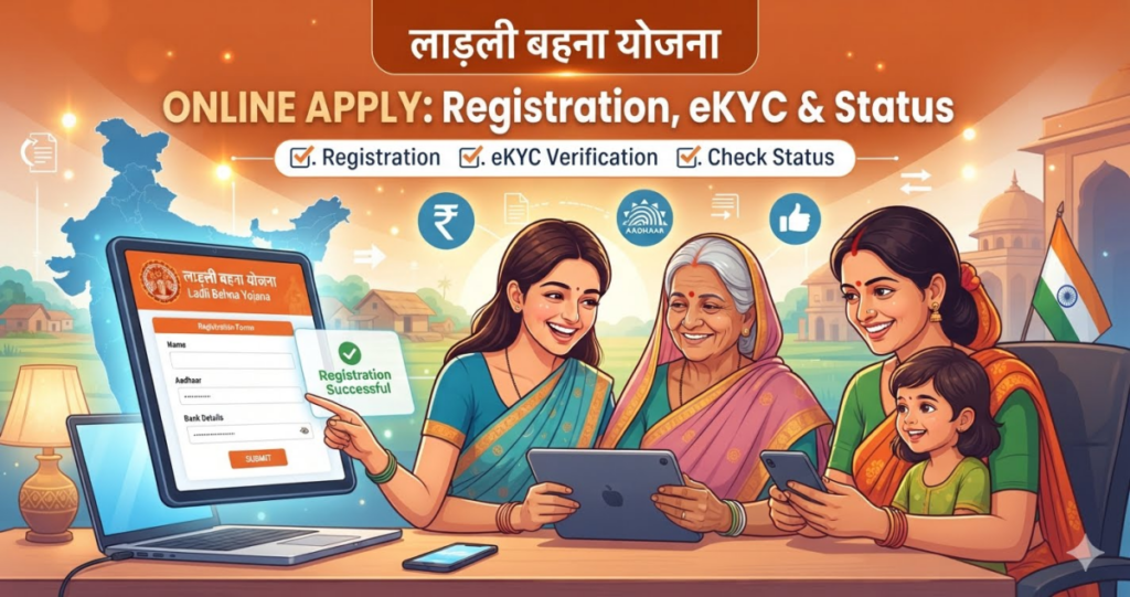 Ladli Behna Yojana online apply 2026 – step-by-step registration guide for MP women