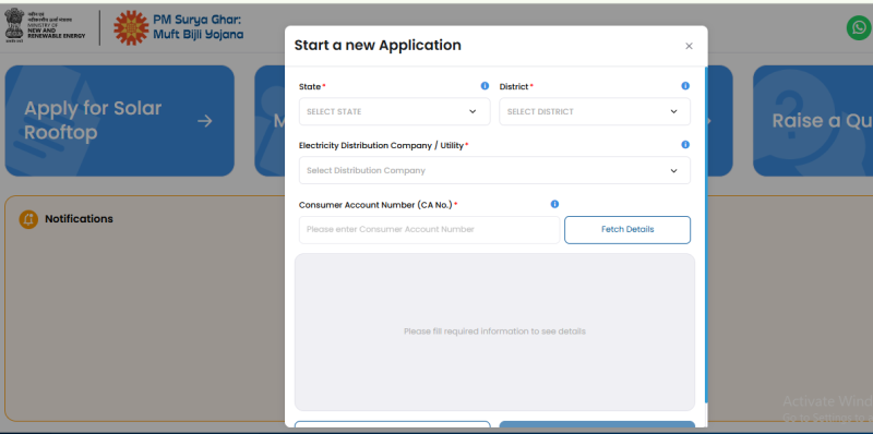 PM Surya Ghar Yojana eligibility and documents required
